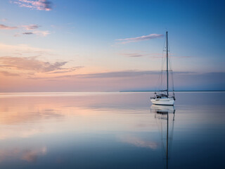 Tranquil sailing scene inspiring emotional connection to the natural world
