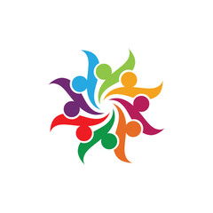 Community, group family and social logo vector
