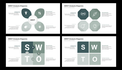 SWOT Analysis Diagrams Strategic Planning and Business Insights