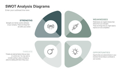 SWOT Analysis Diagrams Strategic Planning and Business Insights