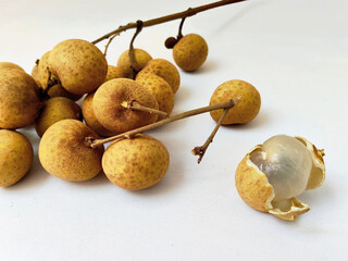 A Group of Longan Fruit, a Healthy and Delicious Snack