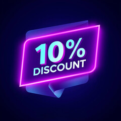 10% discount logo