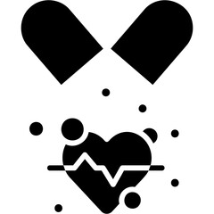 Solid Black Magnesium Icon