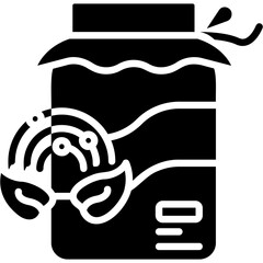 Solid Black Antioxidant Icon