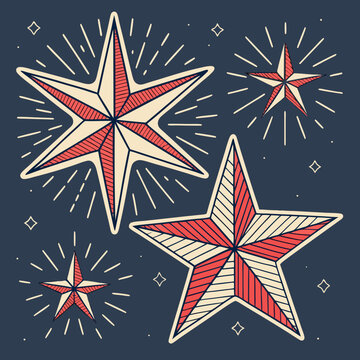 seamless pattern with stars