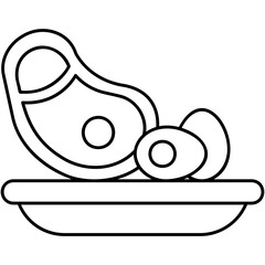 Line Art Protein Icon