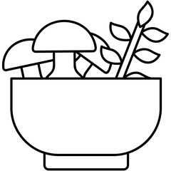 Line Art Fiber Icon