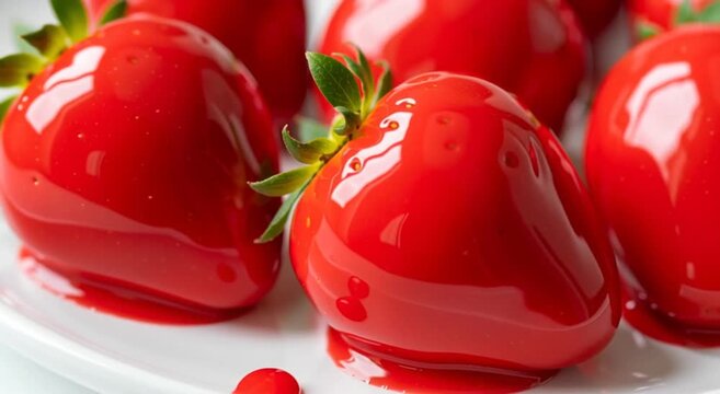 morango do amor - strawberry of love, love strawberry - straberry candy in copy space isolatec background
