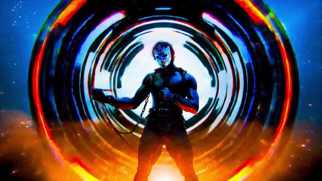 gladiator master glitch strong man silhouette magic