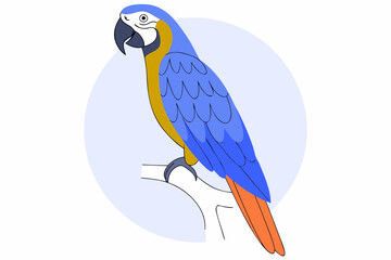 parrot on branch