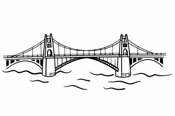 bridge vector illustration