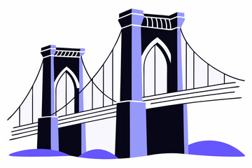 bridge vector illustration