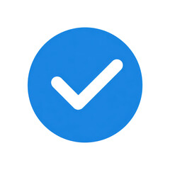 white check mark icon in blue circle isolated on transparent background Remove png, Clipping Path, pen tool
