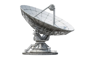 radio telescope on a white background