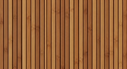 Naklejka premium Close-up view of vertical brown bamboo wood texture.