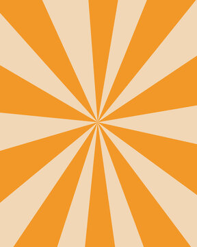 Fundo groovy retro amarelo funil listras