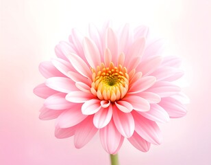 Close-up of a single, delicate pink flower