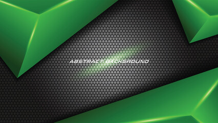 Abstract Futuristic Green Neon Background for Digital Innovation, Environmentally Friendly Technology, or Sport Themes