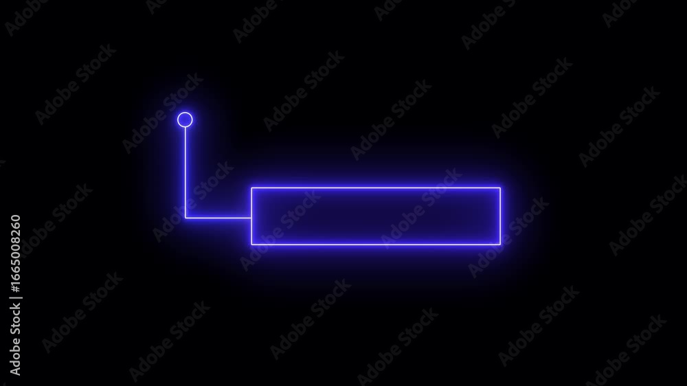 Fototapete animated glowing callout elements and hud graphics. neon callout elements designed for text highligh