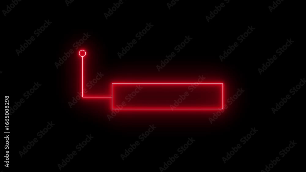 Fototapete animated glowing callout elements and hud graphics. neon callout elements designed for text highligh