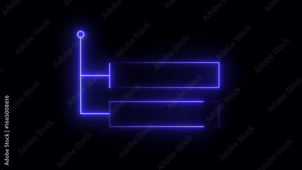 Fototapete animated glowing callout elements and hud graphics. neon callout elements designed for text highligh