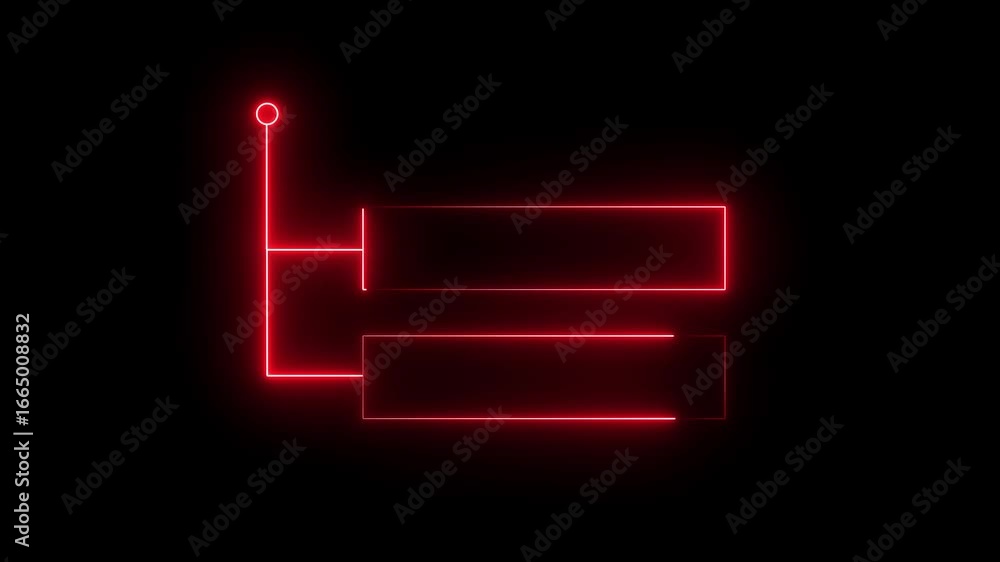 Fototapete animated glowing callout elements and hud graphics. neon callout elements designed for text highligh