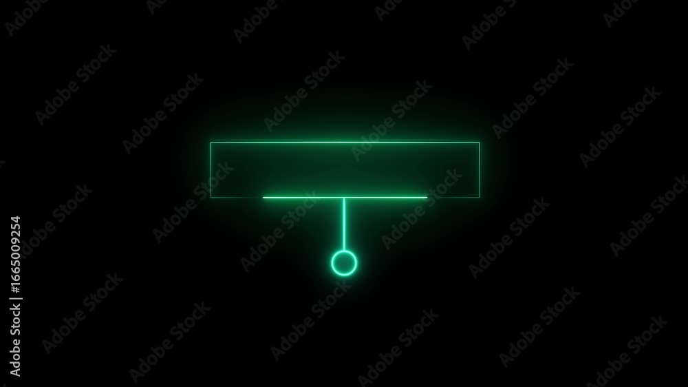 Fototapete animated glowing callout elements and hud graphics. neon callout elements designed for text highligh