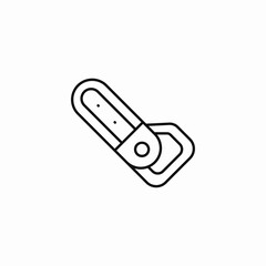 chainsaw cutting tool icon sign vector