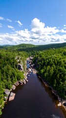 Mountain River Canyon View
