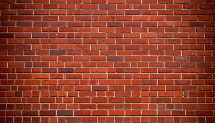 A detailed view of a uniformly arranged red brick wall.