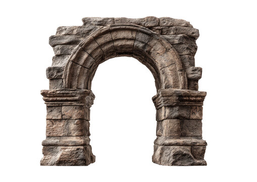 Ruined archway, weathered stone