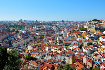 panoramic view of Lisbon, Portugal