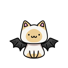 [Halloween Edition] Bat - Siamese cat