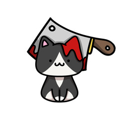 [Halloween Edition] Butcher - Tuxedo cat