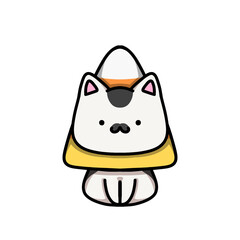 [Halloween Edition] Corn candy - Mustache cat
