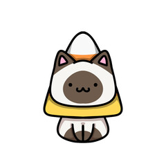 [Halloween Edition] Corn candy - Siamese cat