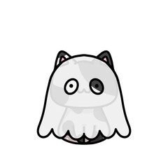 [Halloween Edition] Ghost - Cow cat