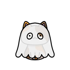 [Halloween Edition] Ghost - Calico cat