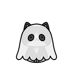 [Halloween Edition] Ghost - Tuxedo cat