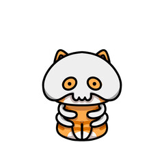 [Halloween Edition] Skeleton - Ginger cat