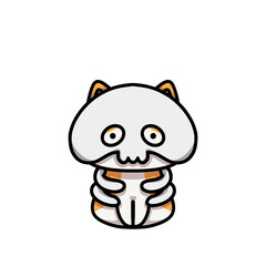 [Halloween Edition] Skeleton - Ginger cat