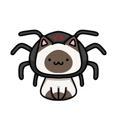 [Halloween Edition] Spider - Siamese cat