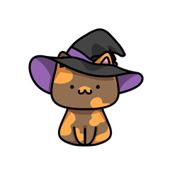 [Halloween Edition] Witch hat - Calico cat