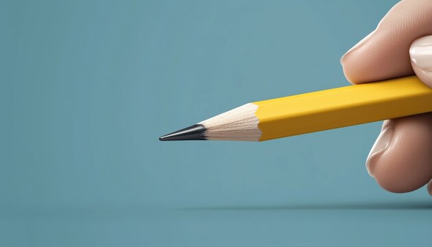 Unique Pencil Symbolizing Creative Ideas With Space For Writing - Depicting A Cool Gesture And Inspiration For Innovation.