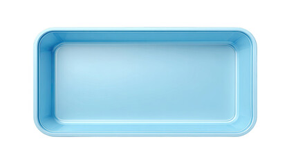 Light-blue rectangular swimming pool, top view