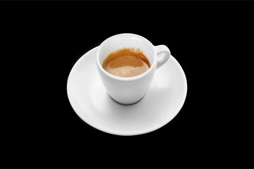 Coffee Cup Isolated on Black Background