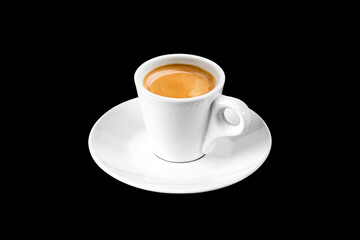 Coffee Cup Isolated on Black Background