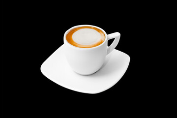 Coffee Cup Isolated on Black Background
