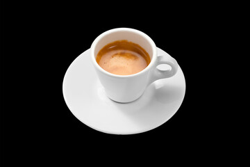 Coffee Cup Isolated on Black Background