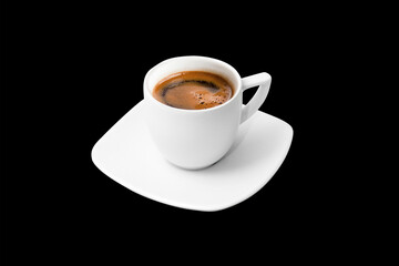 Coffee Cup Isolated on Black Background